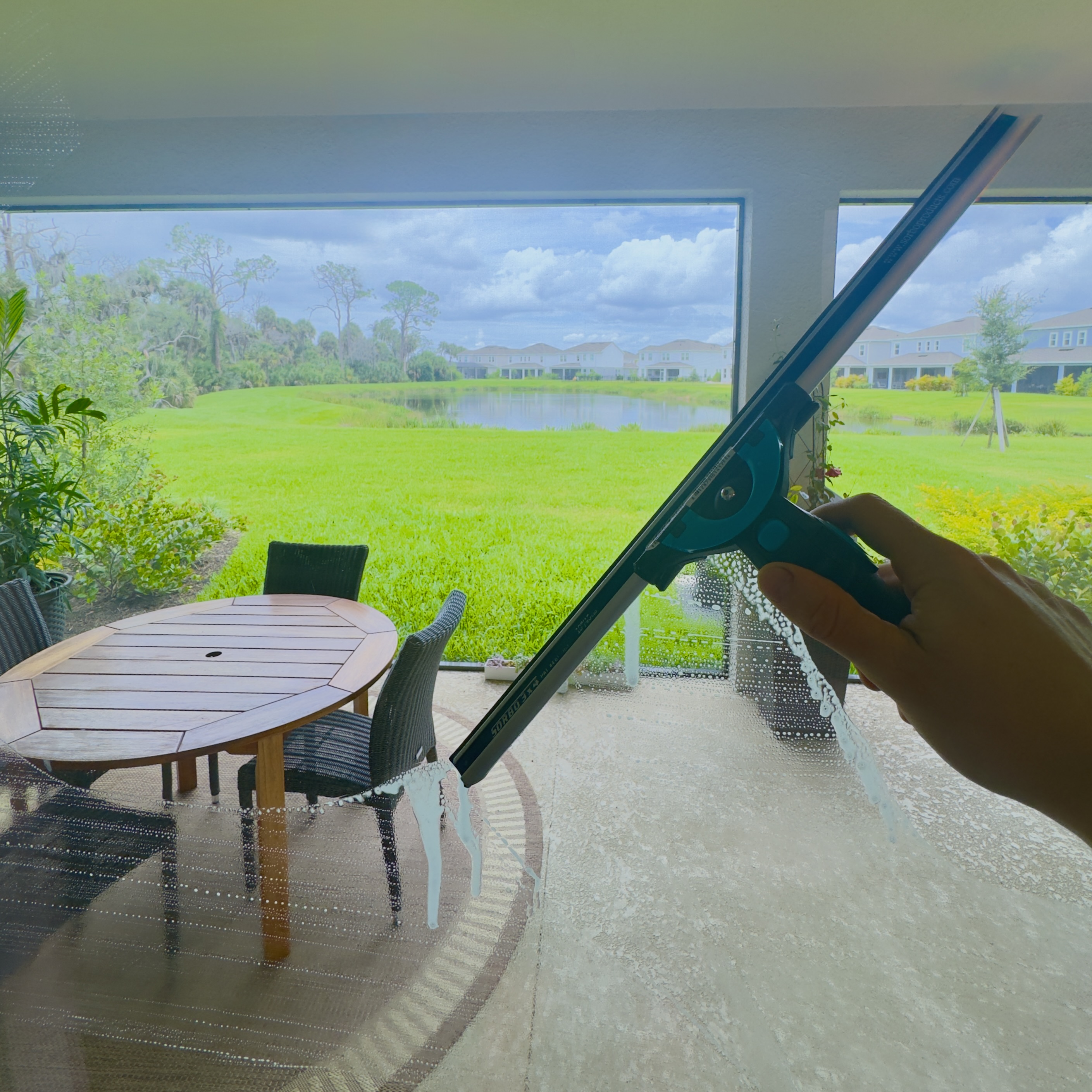 Interior window cleaning